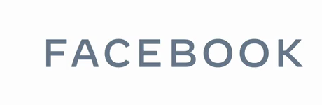 Facebook company wordmark from the official 2021 transition animation