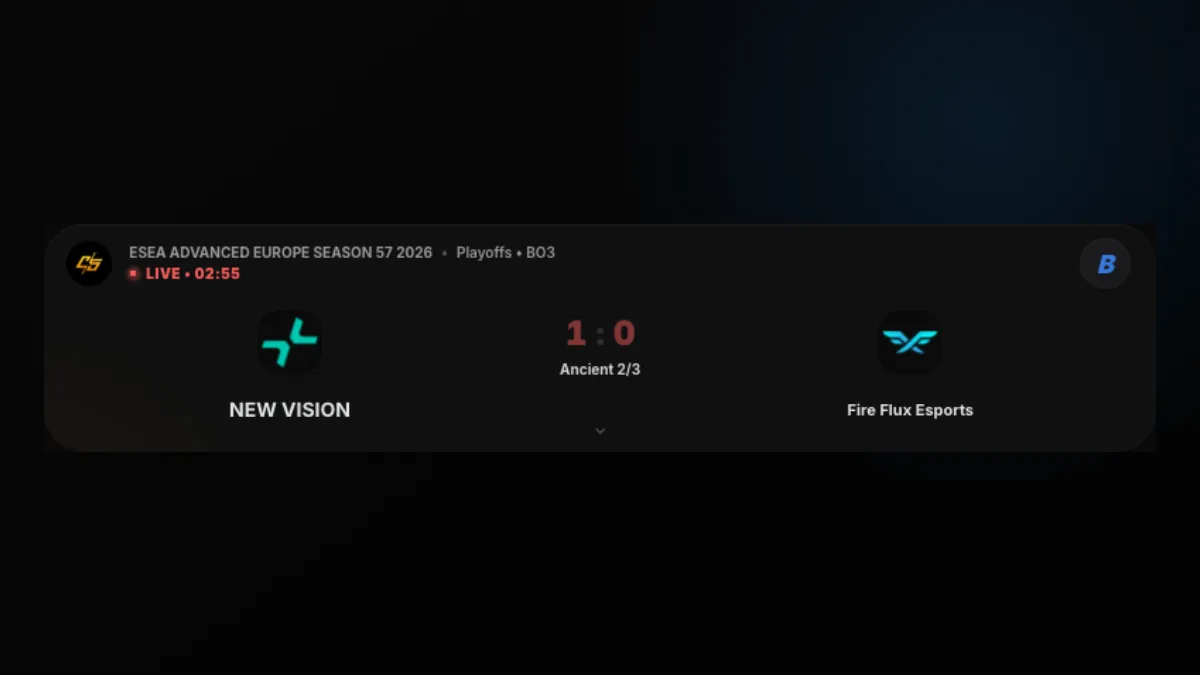 NextSport match center with competition navigation, filters, and live match states