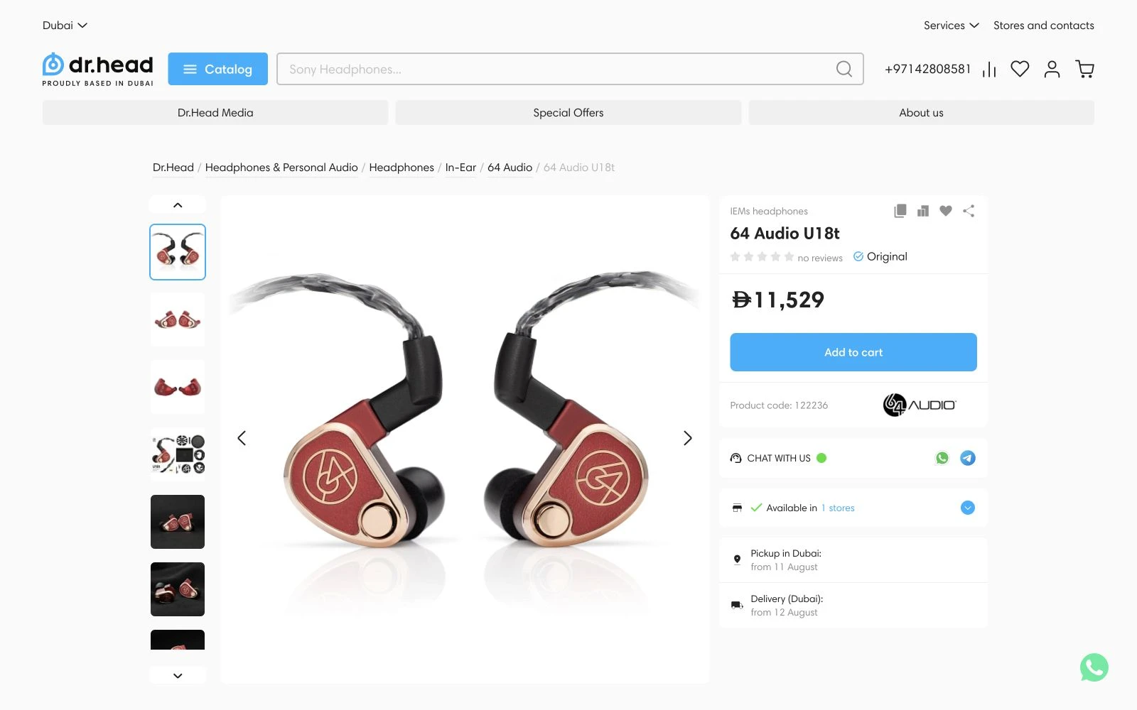 Dr.Head UAE storefront with localized navigation and commerce content.
